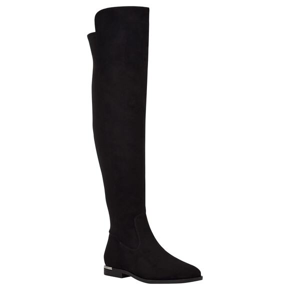 Calvin Klein Women Rania 2 Over the Knee Riding Boots Size US 5.5M Black Suede - Picture 1 of 8